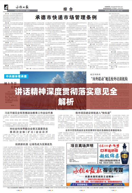 講話精神深度貫徹落實(shí)意見(jiàn)全解析