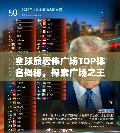 全球最宏偉廣場(chǎng)TOP排名揭秘，探索廣場(chǎng)之王的魅力