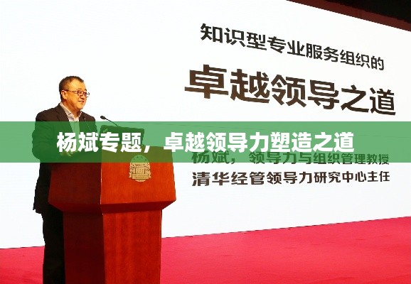 楊斌專題，卓越領導力塑造之道