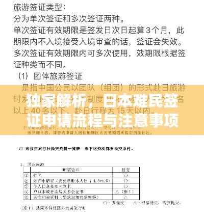獨(dú)家解析，日本難民簽證申請(qǐng)流程與注意事項(xiàng)全攻略