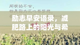 勵(lì)志早安語(yǔ)錄，減肥路上的陽(yáng)光與希望啟航新征程