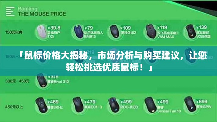「鼠標(biāo)價(jià)格大揭秘，市場分析與購買建議，讓您輕松挑選優(yōu)質(zhì)鼠標(biāo)！」